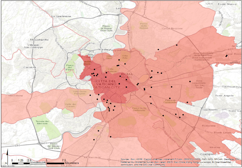 La geografia economica dei coworking a Roma